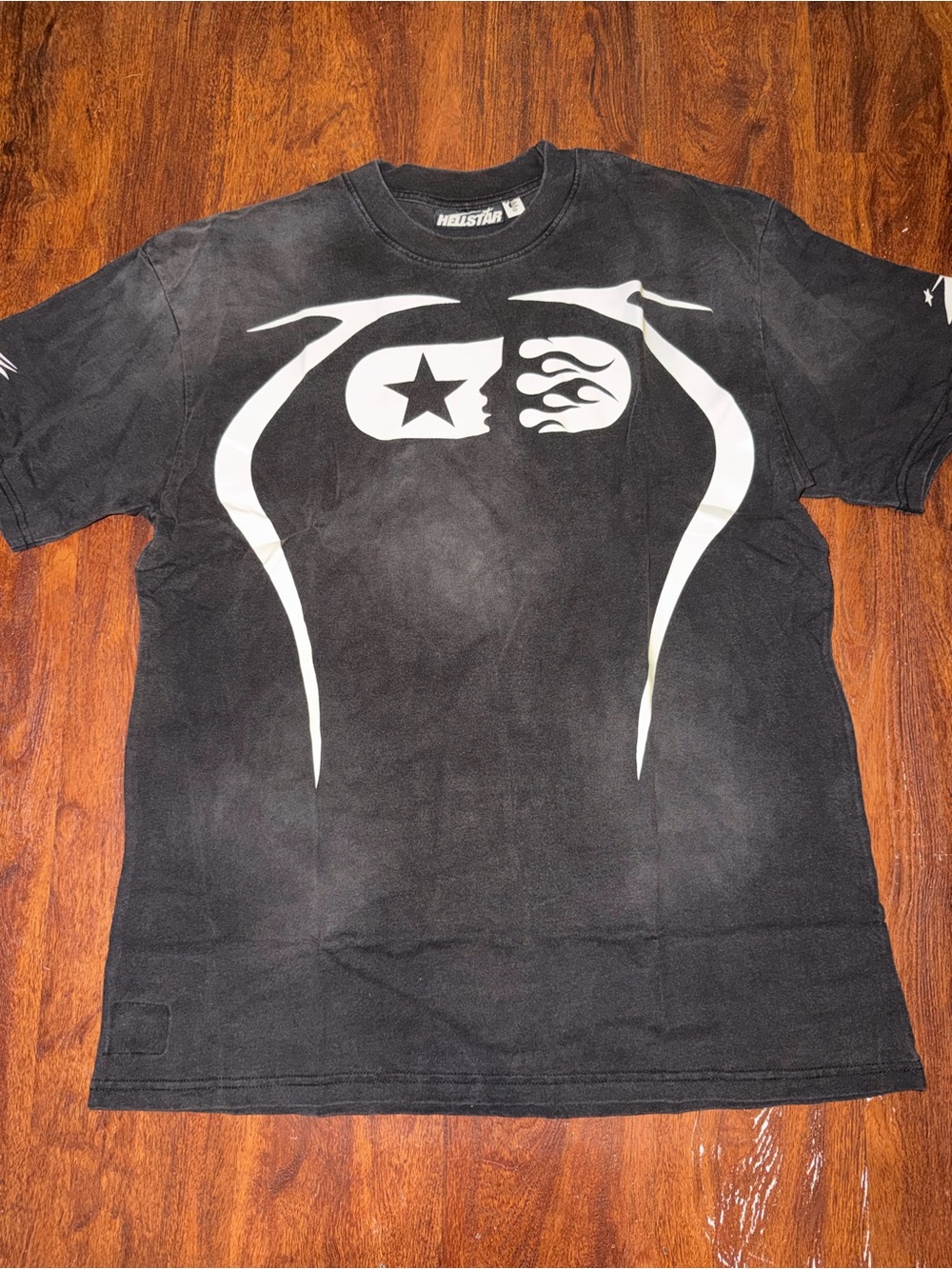 Hellstar Warm Up T Shirt Black Size medium